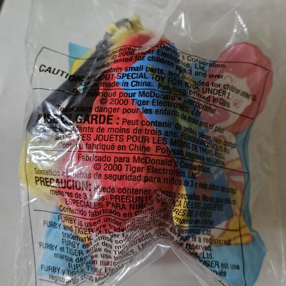 2000 McDonalds Furby Fox Soft Toy 10 New in Package - Picture 2 of 2